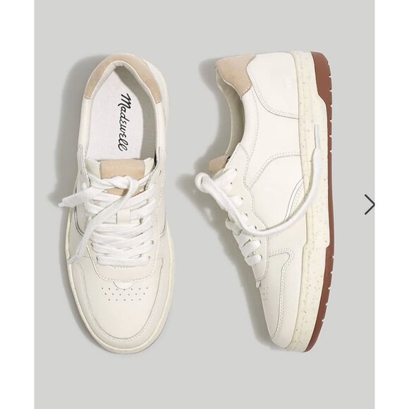 Madewell Shoes - Madewell Womens $98 Court Sneakers White Leather Size 7 MC696